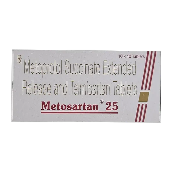 metosartan 25mg tablet 10's